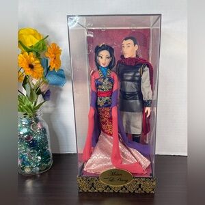 DISNEY Store Fairytale Designer Collection Mulan And Li Shang Dolls LE 0010/6000